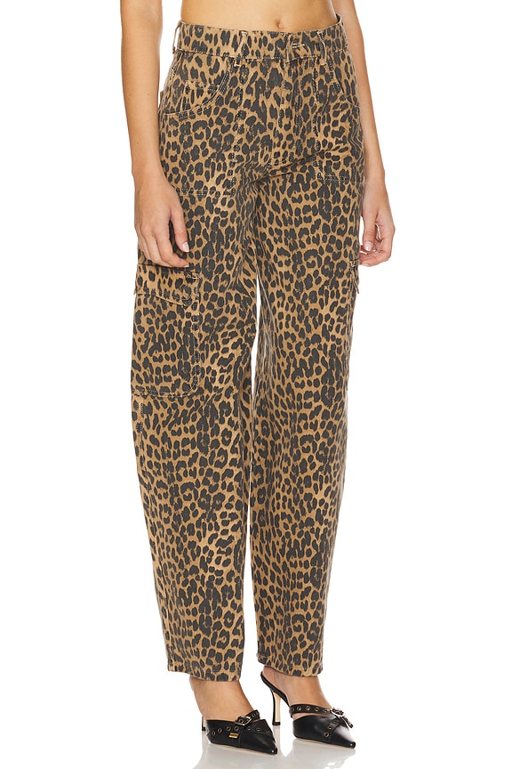 view 2 of 6 Dion Cargo Jeans in Leopard