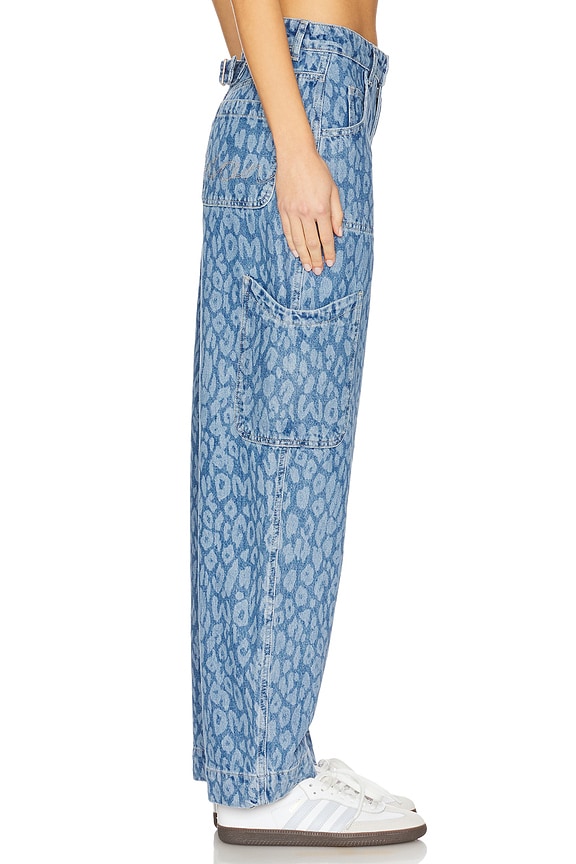 view 2 of 6 Drew Straight Leg Jeans in Leopard Laser