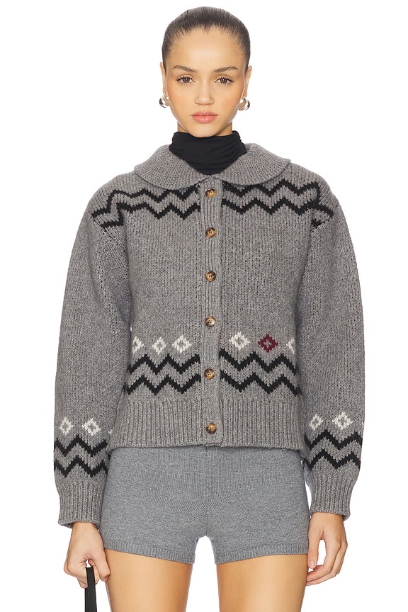 view 2 of 5 Cecily Cardigan in Grey