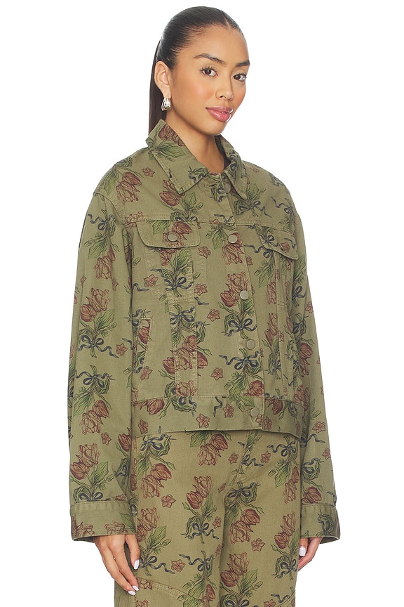 view 2 of 5 Stacia Jacket in Overdye Tulip Khaki