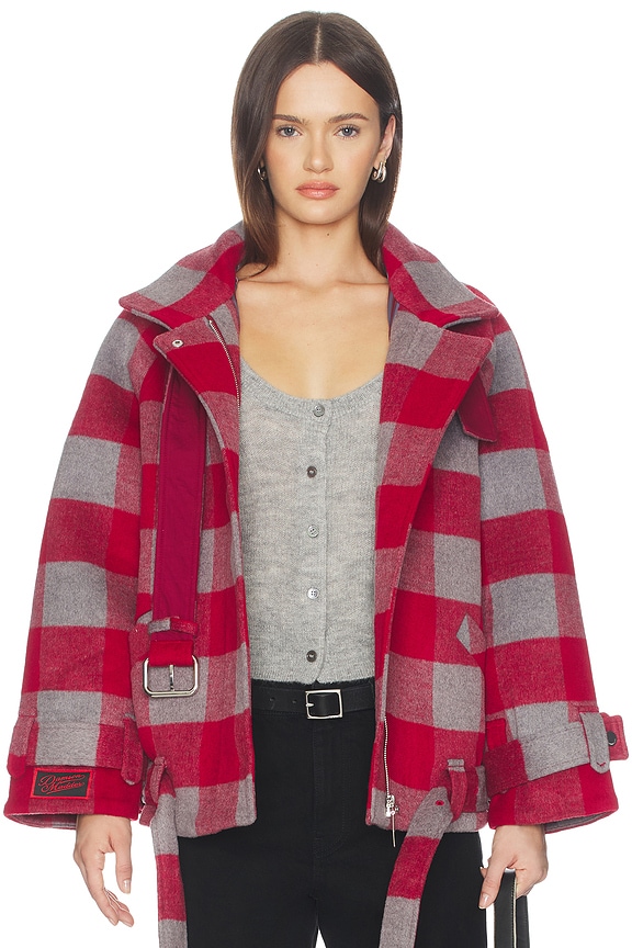 view 2 of 5 Polly Wool Bomber in Red