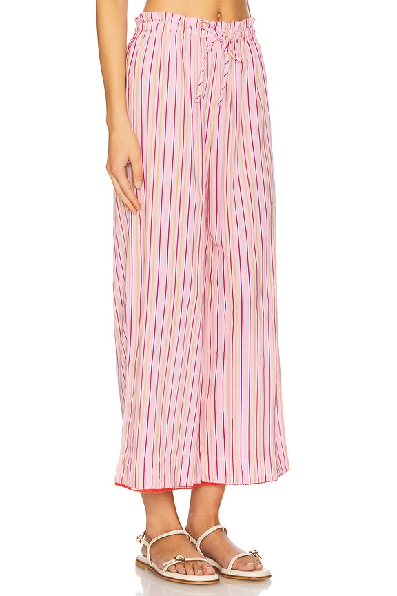view 2 of 6 PANTALÓN CON TRABILLAS COSIMA RELAXED in Pink Stripe