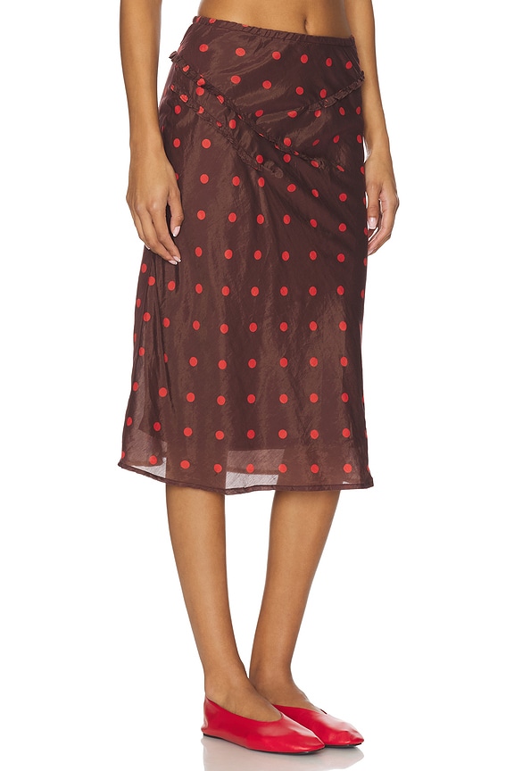 view 2 of 6 OCTAVIA 스커트 in Burgundy