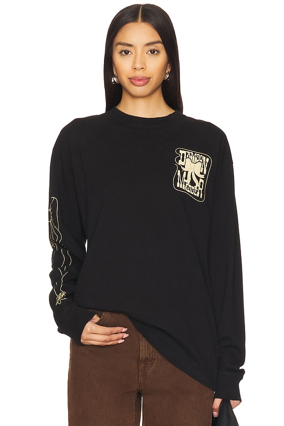 view 2 of 6 T-SHIRTS MANCHES LONGUES COW BOW in Charcoal