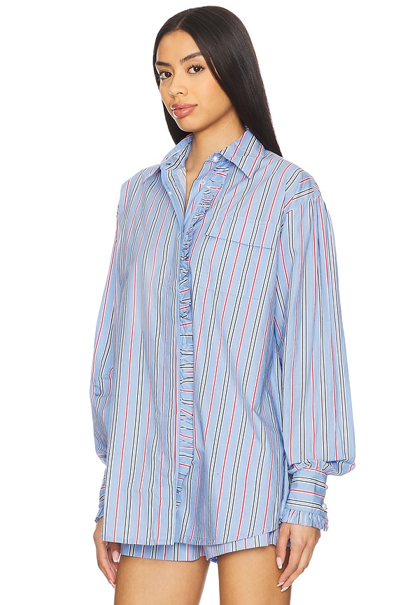 view 2 of 5 KYLIE シャツ in Bold Blue Stripe