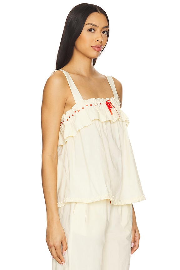 view 2 of 5 Tula Smock Cami in Butter & Red