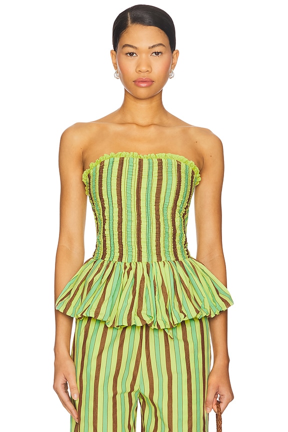 view 2 of 6 Bethan Bubble Cami in Tropical Business Stripe