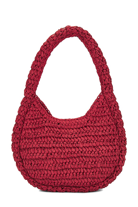 view 2 of 4 BOLSO DE PAJA ROSETTE in Red