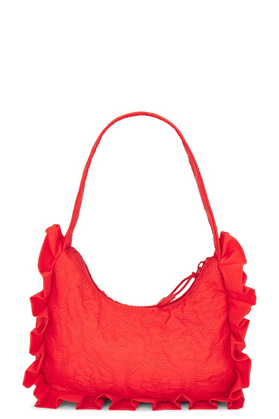 view 2 of 4 90's Frill Shoulder Bag in Red