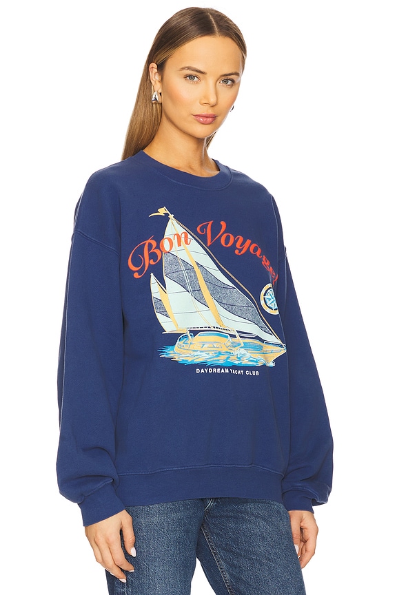 view 2 of 4 Bon Voyage Boyfriend Crew in Washed Indigo