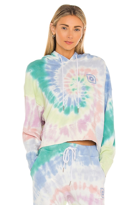 view 1 of 4 LA Eye Shrunken Hoodie in Prismatic Tie Dye