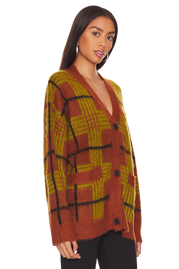 view 2 of 4 OVERSIZED 가디건 in Spiced Autumn Plaid