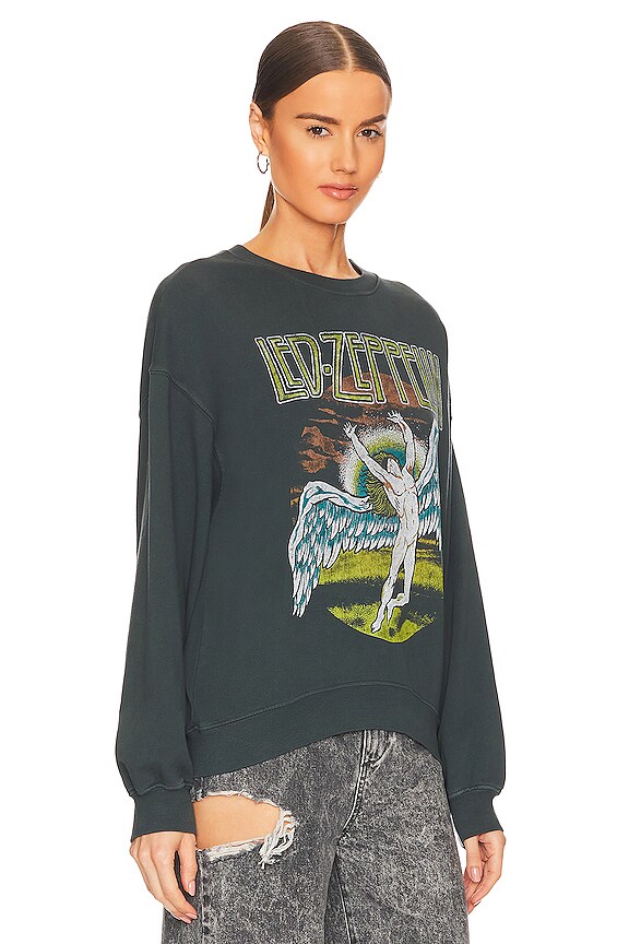 view 2 of 4 CUELLO REDONDO GRÁFICO LED ZEPPELIN ZOSO OVERSIZED in Vintage Black