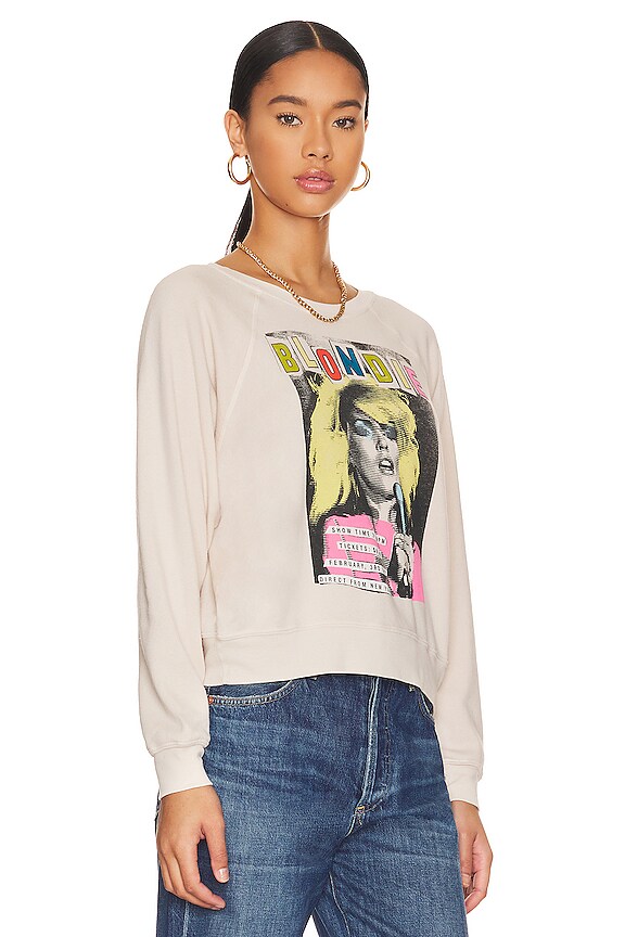 view 2 of 4 CUELLO REDONDO GRÁFICO BLONDIE SHOW TIME RAGLAN in Dirty White