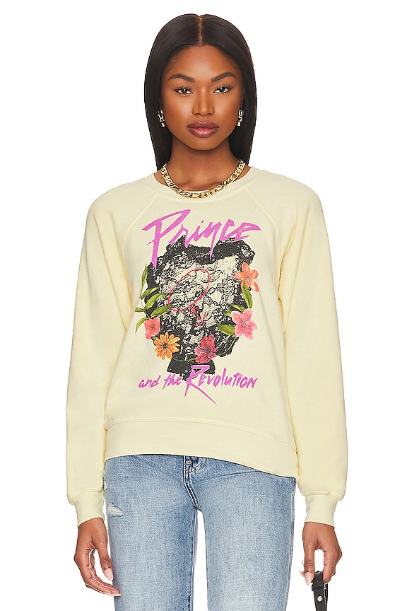 view 2 of 5 СВИТШОТ С ЛЕНТОЙ PRINCE AND THE REVOLUTION in Yellow Fizz