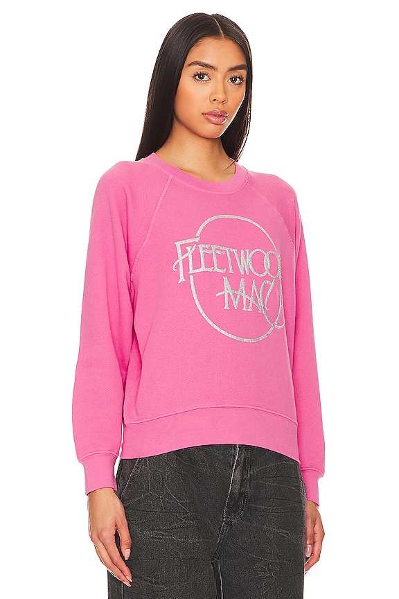 view 2 of 5 TRIPULACIÓN RAGLÁN FLEETWOOD MAC CIRCLE LOGO in Pink Rouge