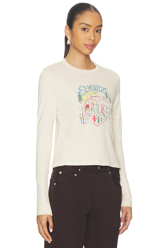 view 2 of 4 T-SHIRTS MANCHES LONGUES ST. MORITZ in Dirty White