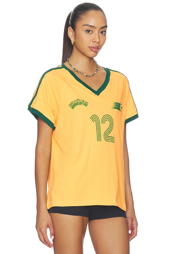 view 2 of 4 Espana Club Tee in Yellow Combo