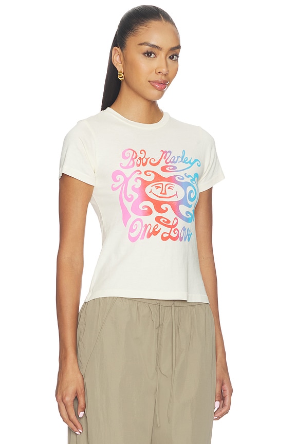 view 2 of 4 T-SHIRT BOB MARLEY ONE LOVE GRADIENT VINTAGE in Stone Vintage