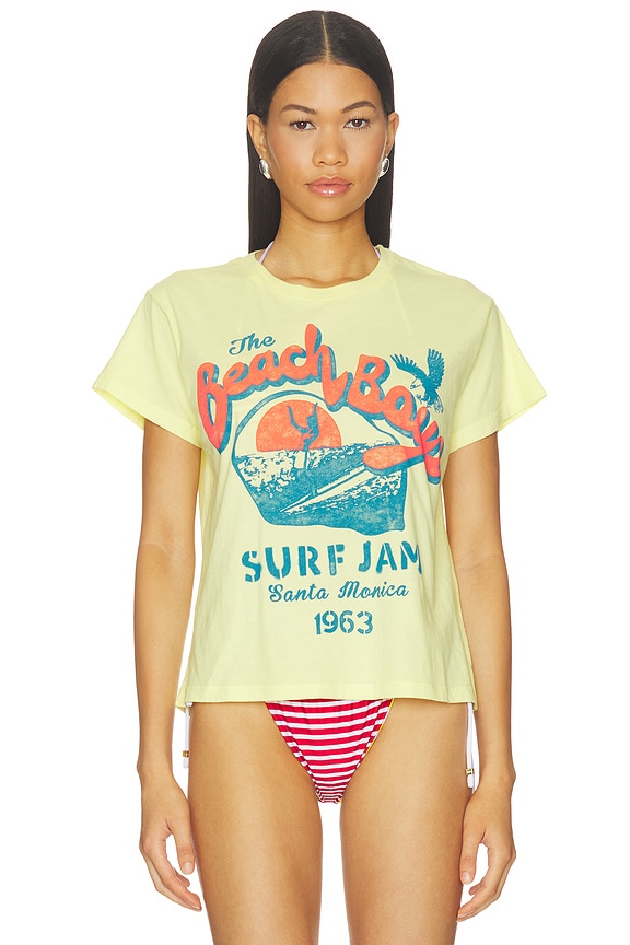 view 2 of 5 T-SHIRT THE BEACH BOYS SURF JAM SOLO  in Lemon