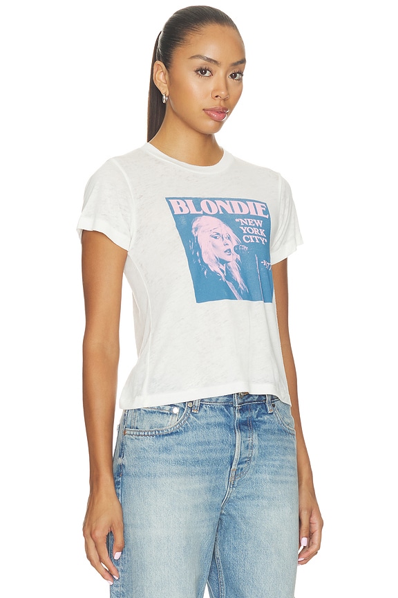 view 2 of 4 CAMISETA BLONDIE MAGAZINE BURNOUT VINTAGE  in Vintage White