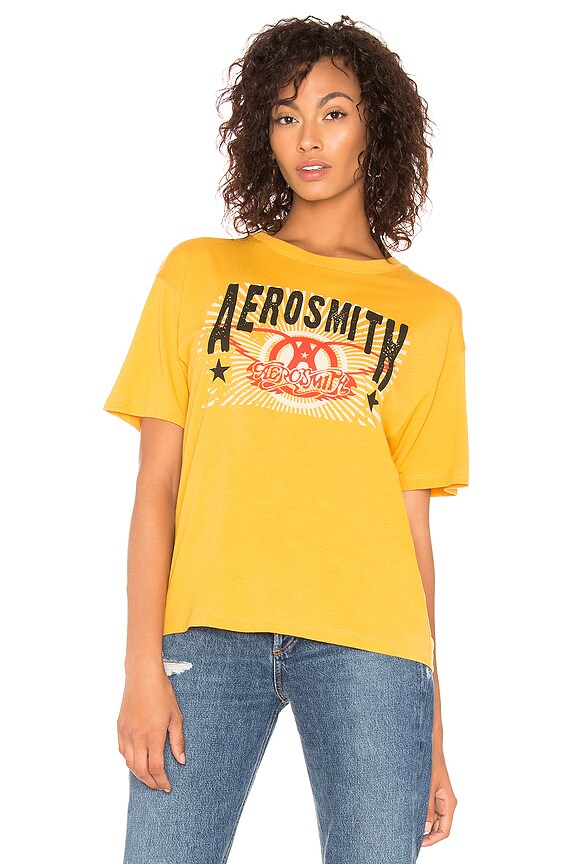 view 2 of 5 Aerosmith Double Logo Tee in Golden
