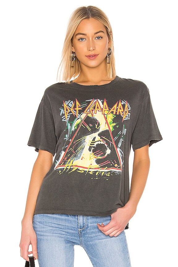 view 2 of 5 CAMISETA DE BANDA DEF LEPPARD in Faded Black
