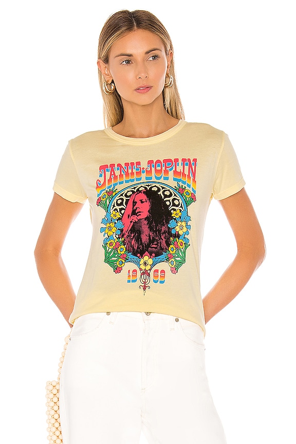 view 1 of 4 CAMISETA DE BANDA JANIS JOPLIN in Buttercream