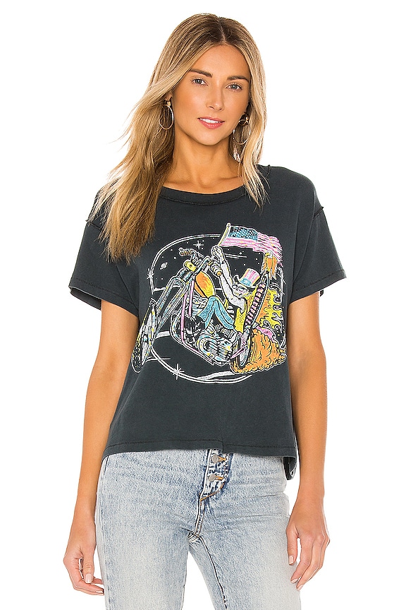 view 2 of 5 Keep On Rolling Reverse Girlfriend Tee in Vintage Black