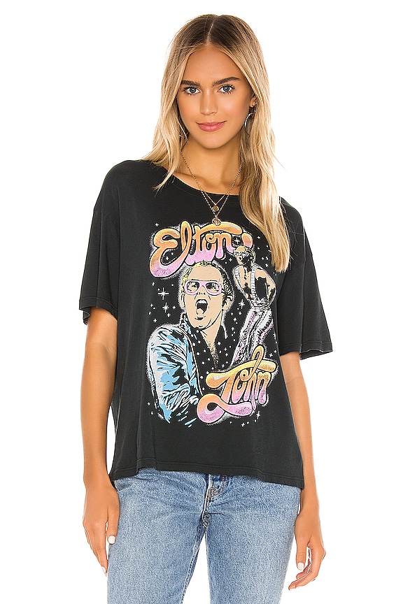 view 2 of 5 CAMISETA ELTON JOHN ON STAGE in Ash Black