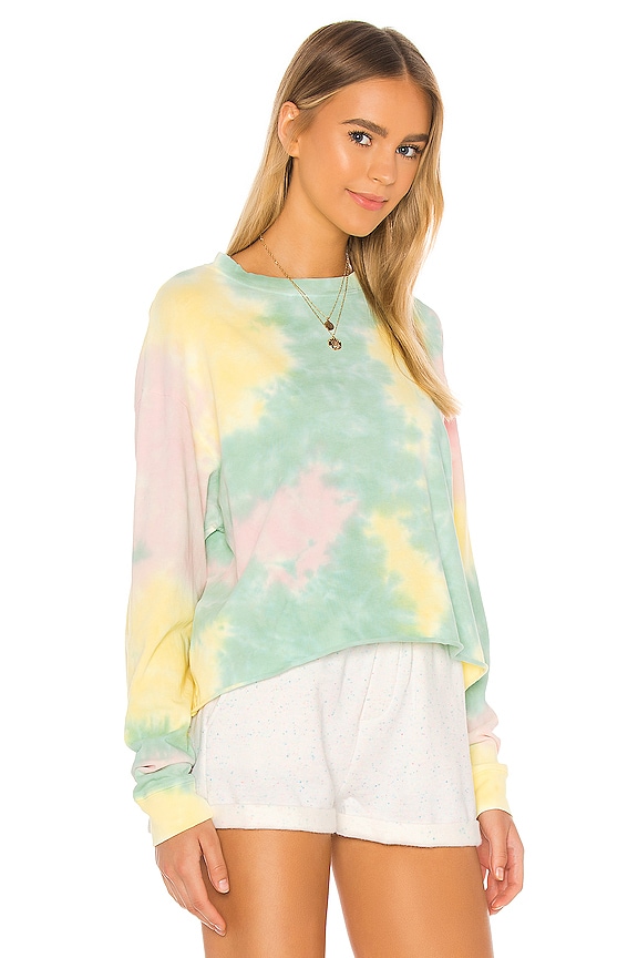 view 2 of 4 Long Sleeve Top in Lily Pad Tie Dye