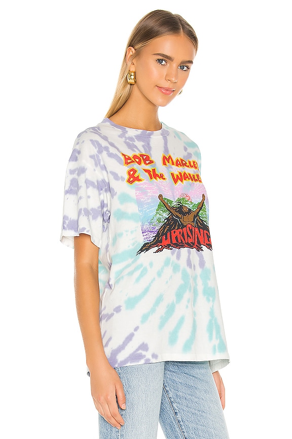 view 2 of 4 T-SHIRT GRAPHIQUE BOB MARLEY in 2 Color Spiral Tie Dye