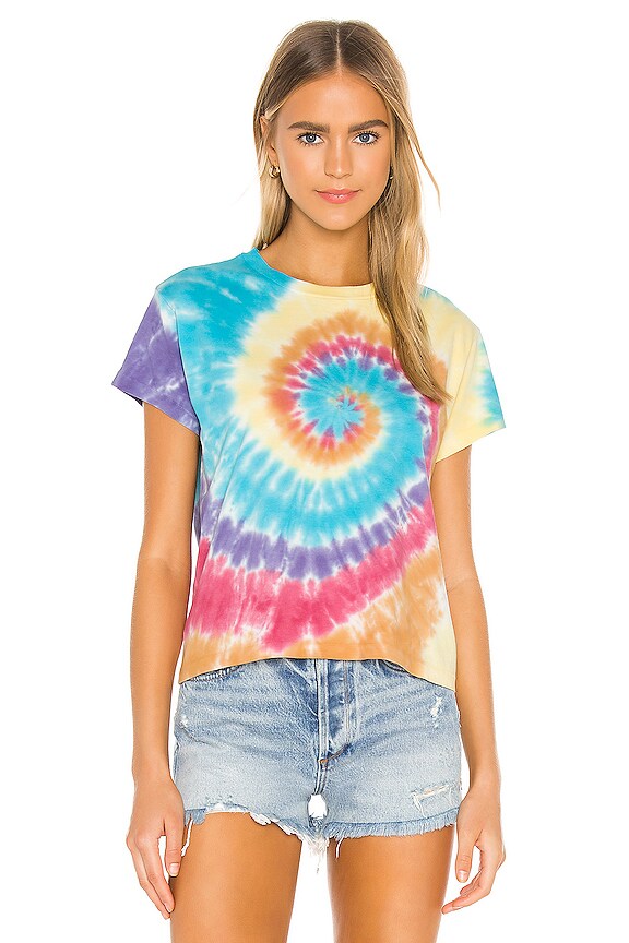 view 2 of 5 Tie Dye Girlfriend Tee in Woodstock Tie Dye