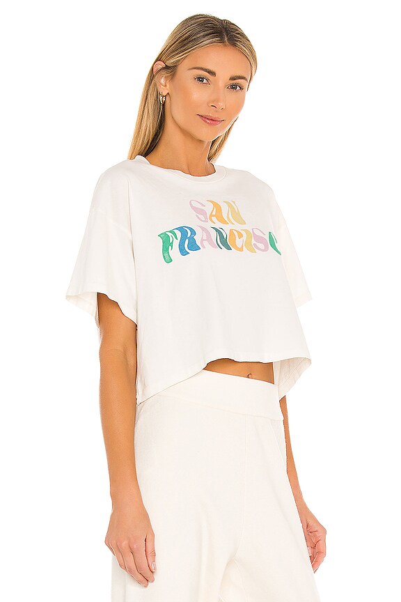 view 2 of 4 San Francisco Boxy Crop Tee in Stone Vintage
