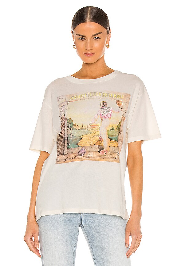 view 2 of 5 Elton John Yellow Brick Road Tee in Stone Vintage