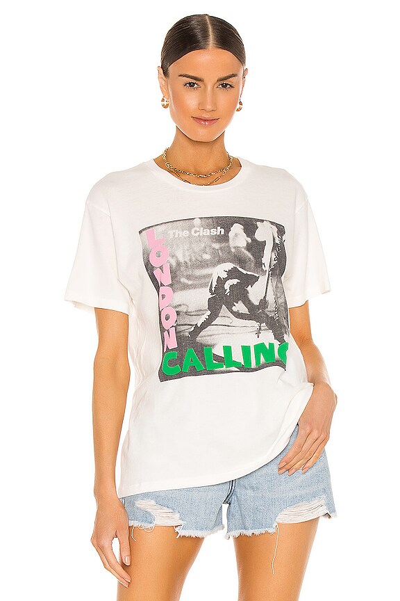 view 2 of 5 The Clash London Calling Weekend Tee in Vintage White