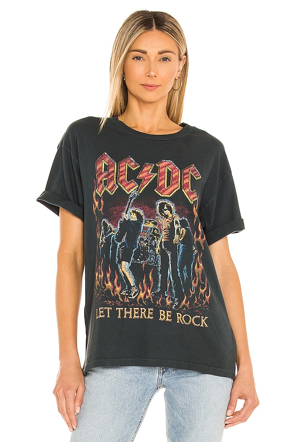 view 2 of 5 AC/DC Let There Be Rock Weekend Tee in Vintage Black