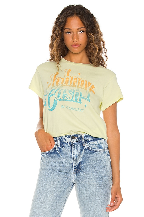 DAYDREAMER Johnny Cash A Thing Called Love Tour Tee in Tender Yellow ...