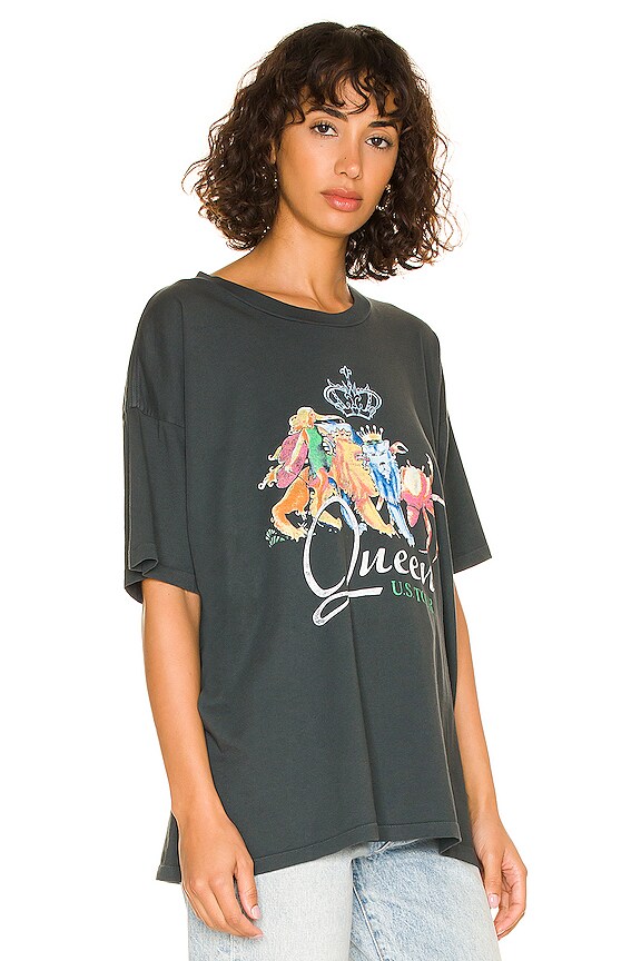view 2 of 4 Queen US Tour Merch Tee in Vintage Black