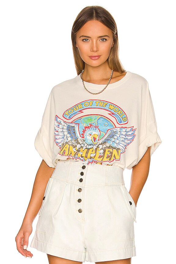 view 1 of 5 Van Halen Tour Of The World Tee in Stone Vintage