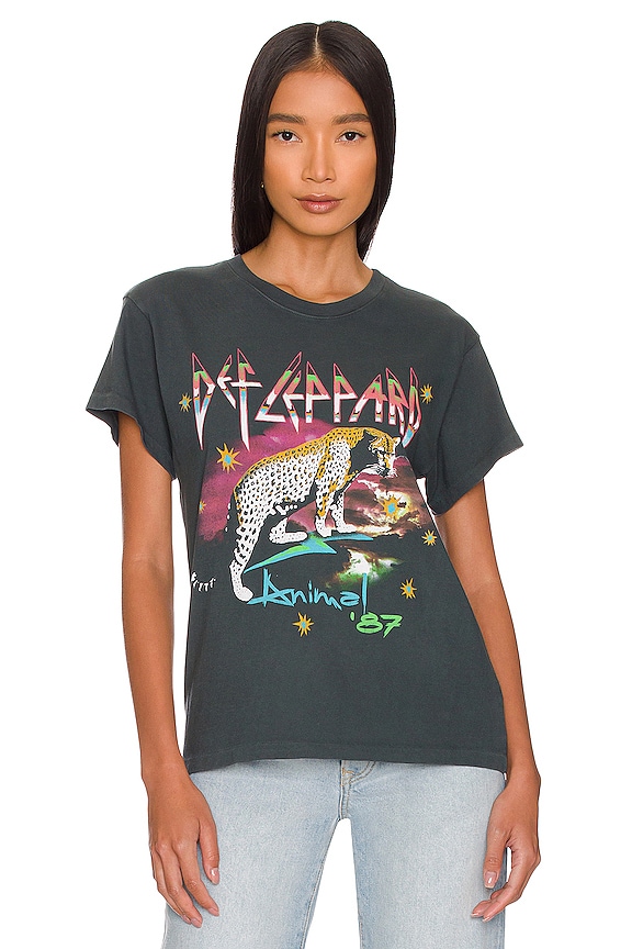 view 2 of 5 T-SHIRT DEF LEPPARD ANIMALS '87 TOUR in Vintage Black