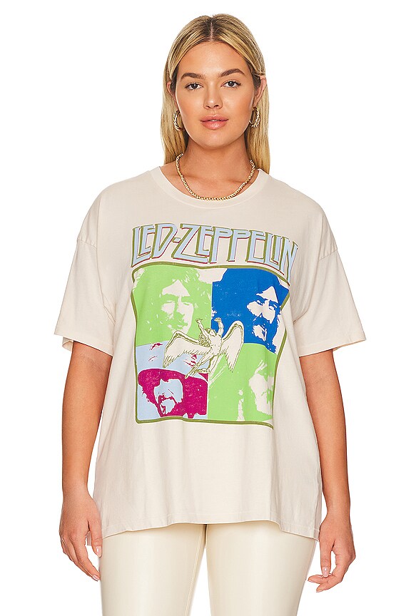 view 2 of 8 LED ZEPPELIN 티셔츠 in Dirty White