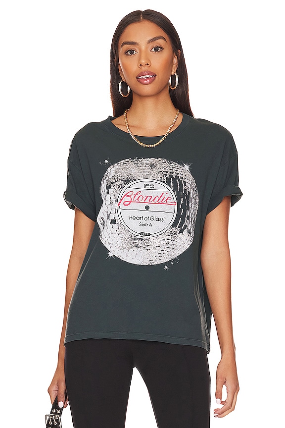 view 1 of 9 Blondie Heart of Glass Boyfriend Tee in Vintage Black