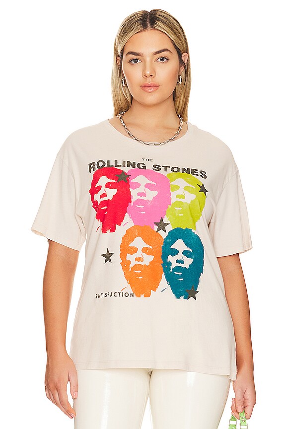 view 2 of 9 Rolling Stones Boyfriend Tee in Dirty White