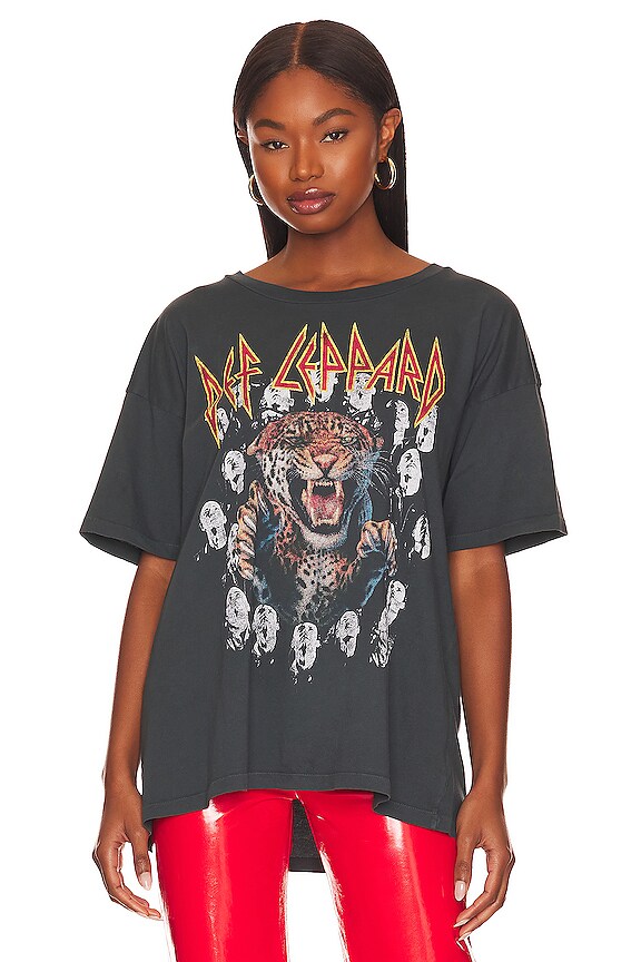 view 2 of 5 Def Leppard Vertigo Tee in Vintage Black