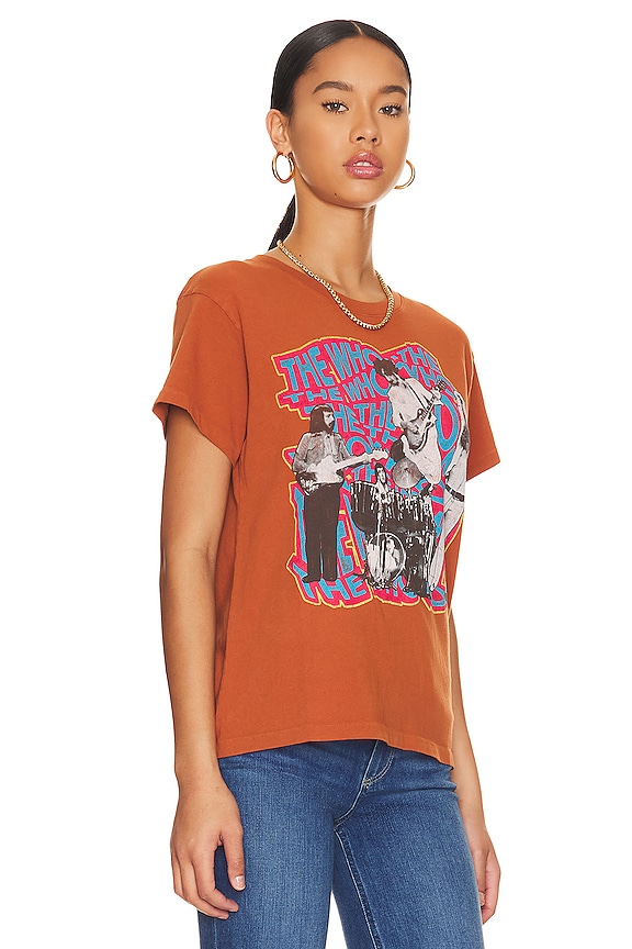 view 2 of 4 T-SHIRT GRAPHIQUE THE WHO ON REPEAT TOUR in Cinnamon