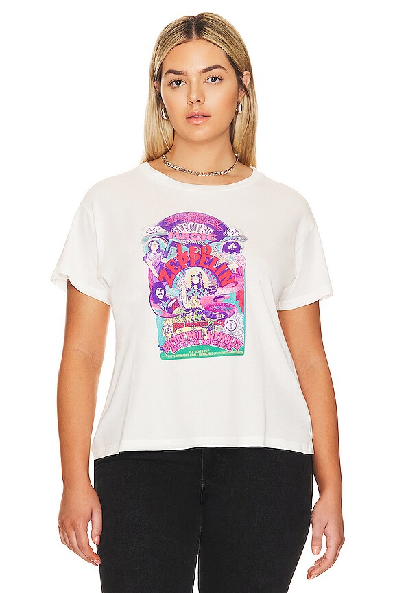 view 2 of 8 Led Zeppelin Electric Magic Solo Tee in Vintage White