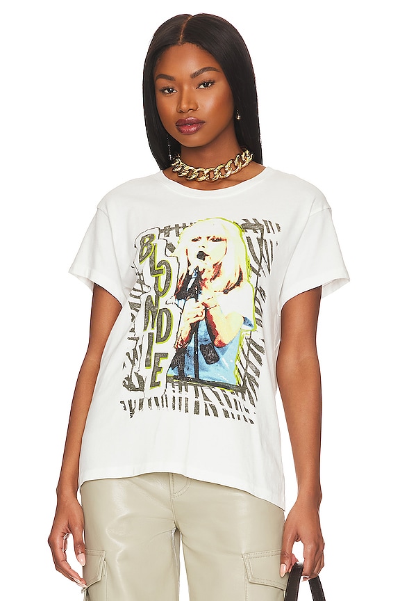 view 2 of 5 Blondie Live 1977 Tour Tee in Vintage White