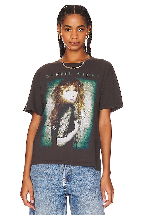 view 2 of 5 Stevie Nicks Photo Boyfriend Tee in Washed Black