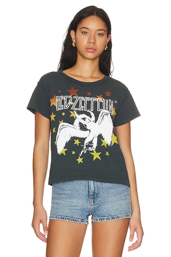 view 2 of 5 CAMISETA DE BANDA LED ZEPPELIN ICARUS STARS in Vintage Black